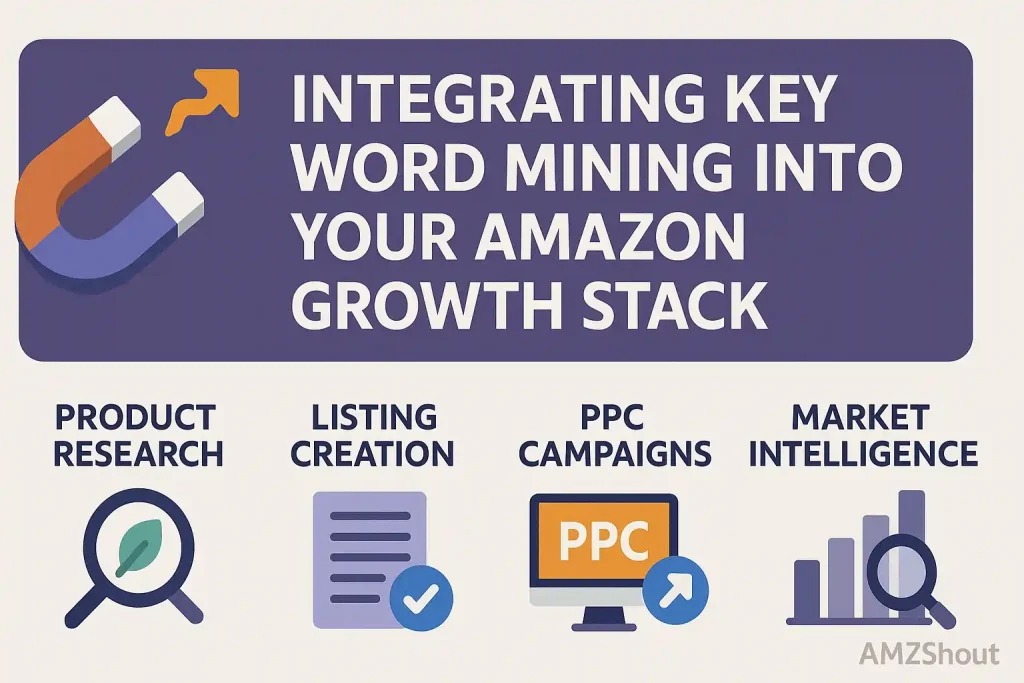 Amazon keyword mining infographic
