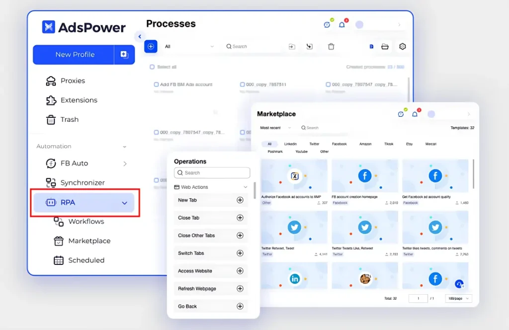 AdsPower RPA (Robotic Process Automation)