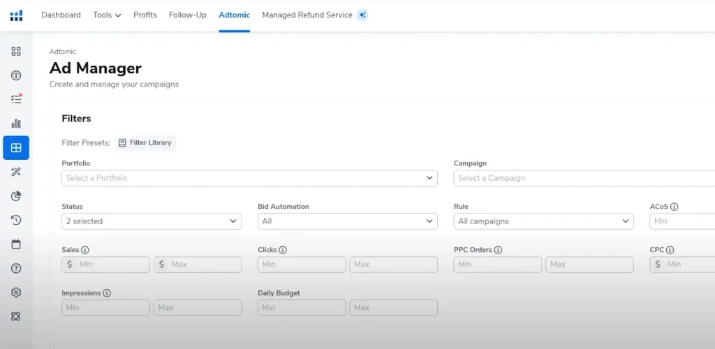 Helium 10 Ads (Adtomic)