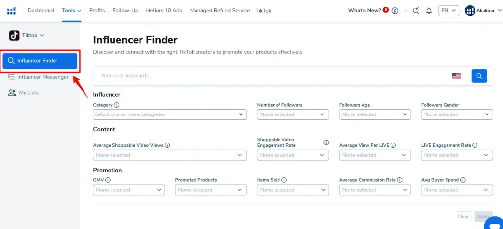 Helium 10 - Influencer Marketing