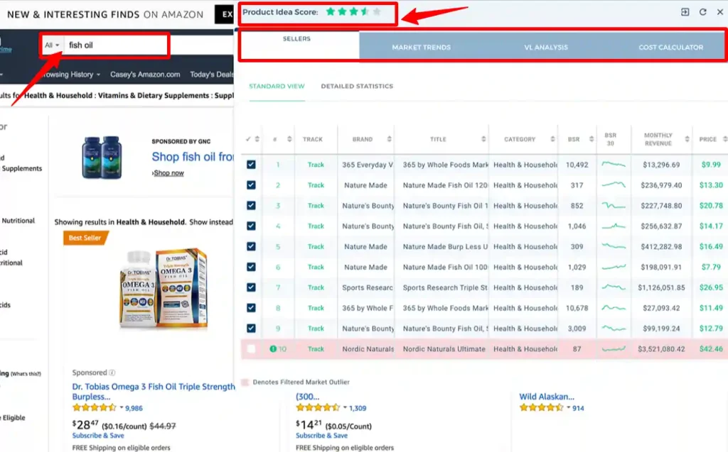Product Idea score with Viral Launch Market Intelligence