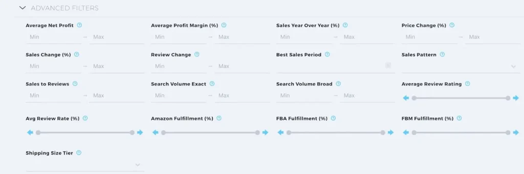 Viral Launch Advanced Filters
