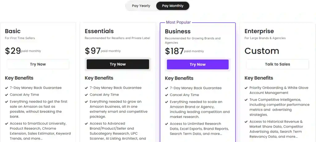 SmartScout Pricing