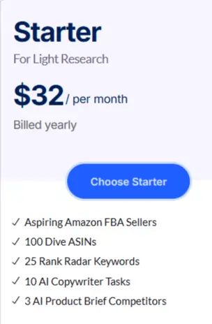 Data Dive starter plan