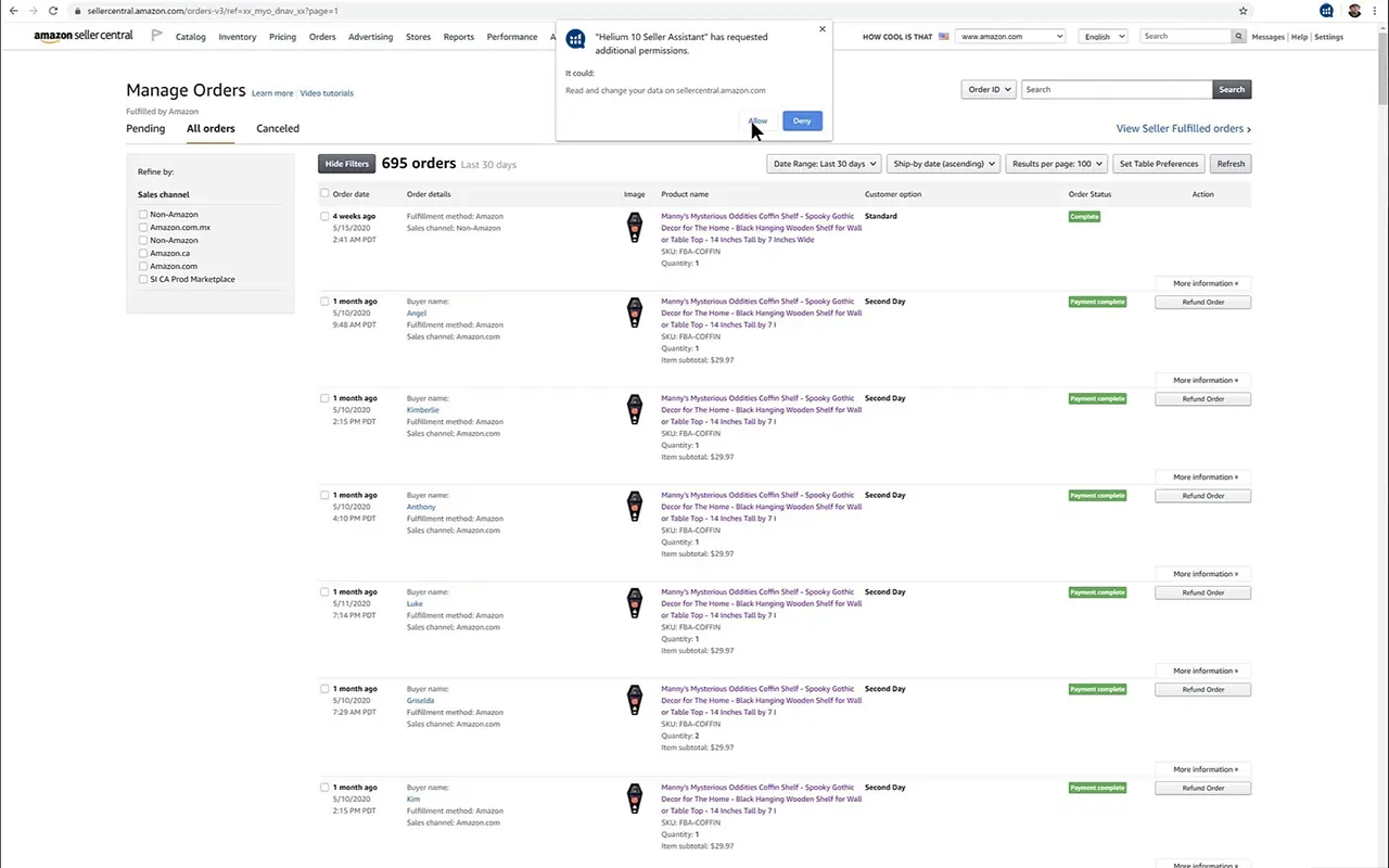 Helium 10 Seller Assistant