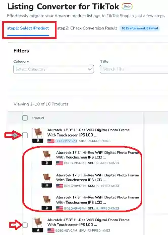 Helium 10 for TikTok Shop Bulk Convert